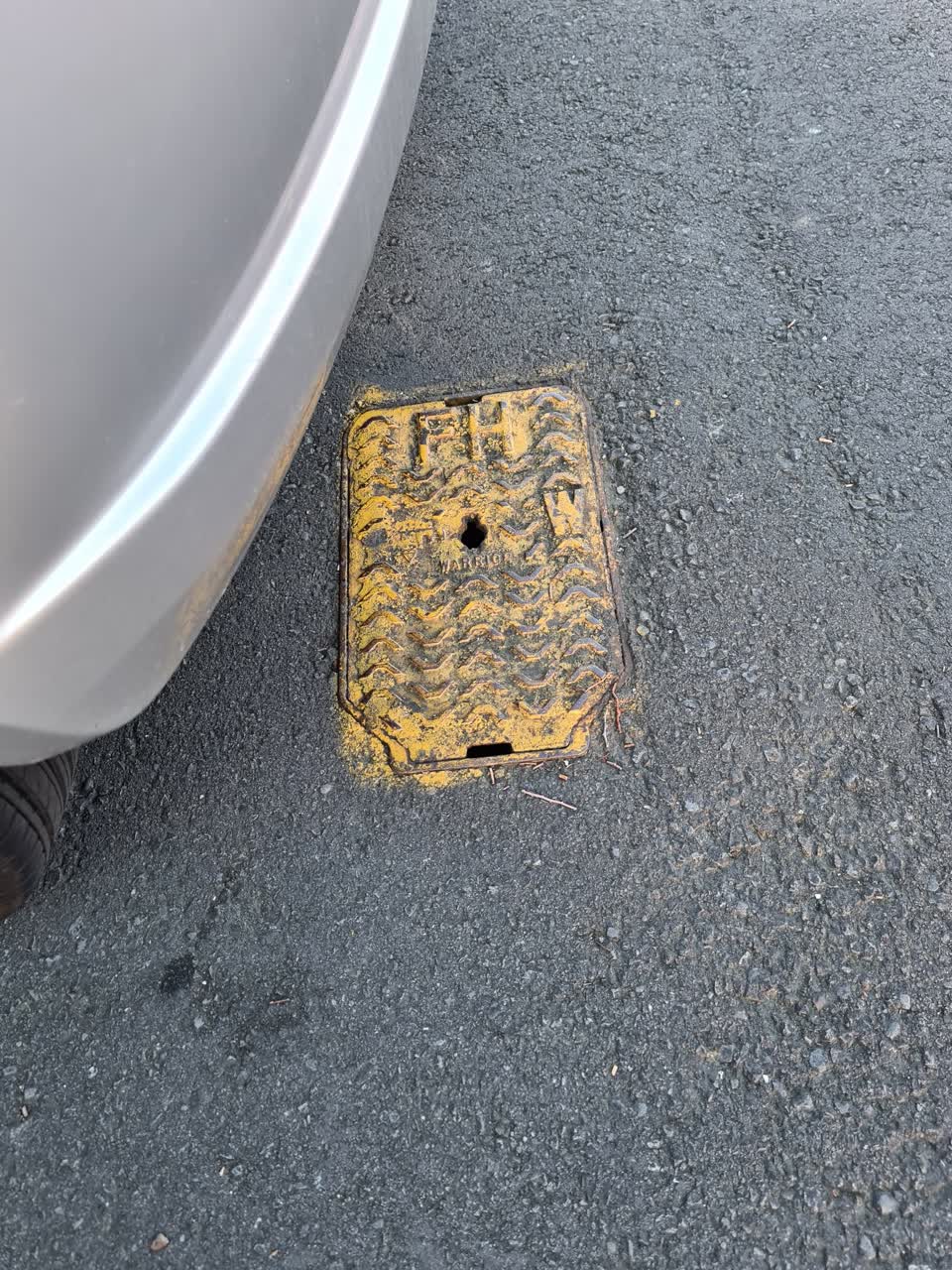 The photograph attached to this roading/streets report