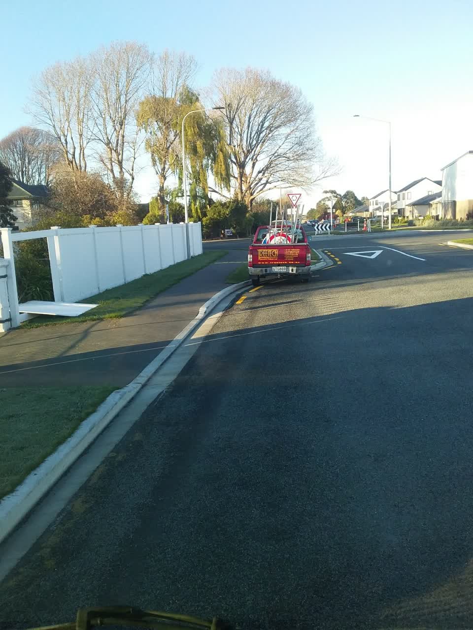 The photograph attached to this roading/streets report