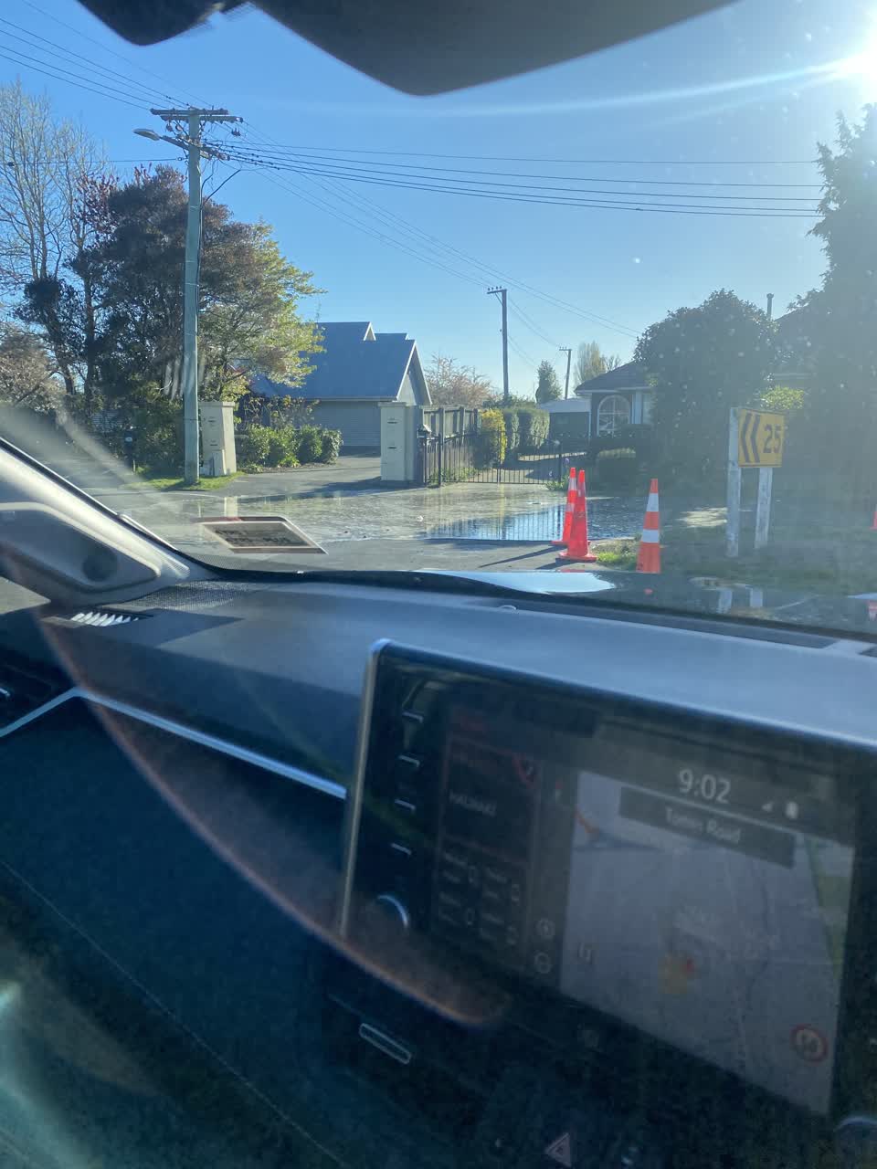 The photograph attached to this flooding report