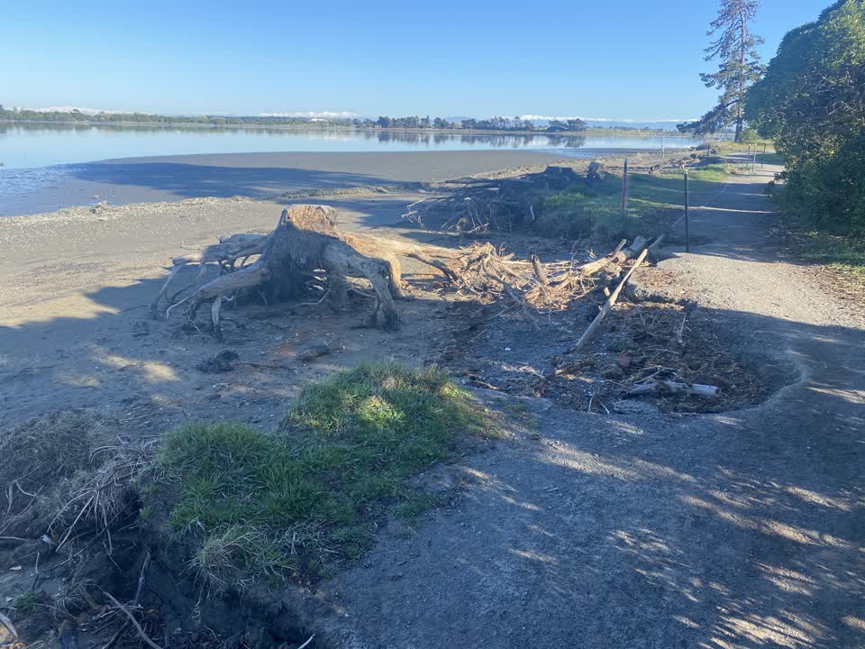 The photograph attached to this flooding report