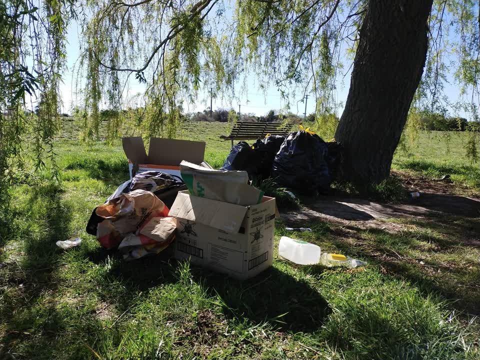 The photograph attached to this rubbish/recycling report