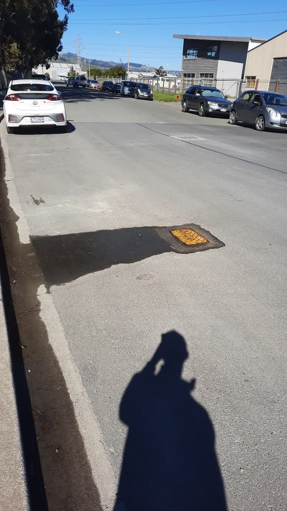 The photograph attached to this water leak report