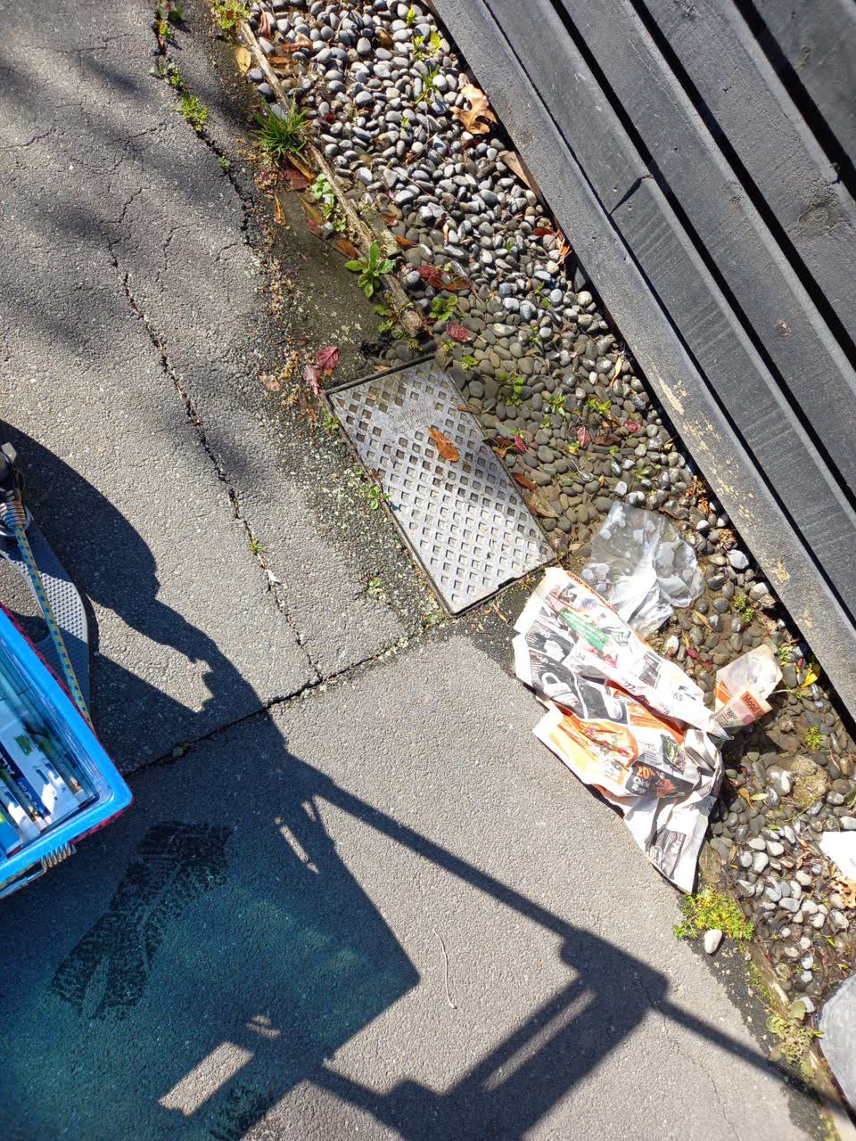 The photograph attached to this water leak report