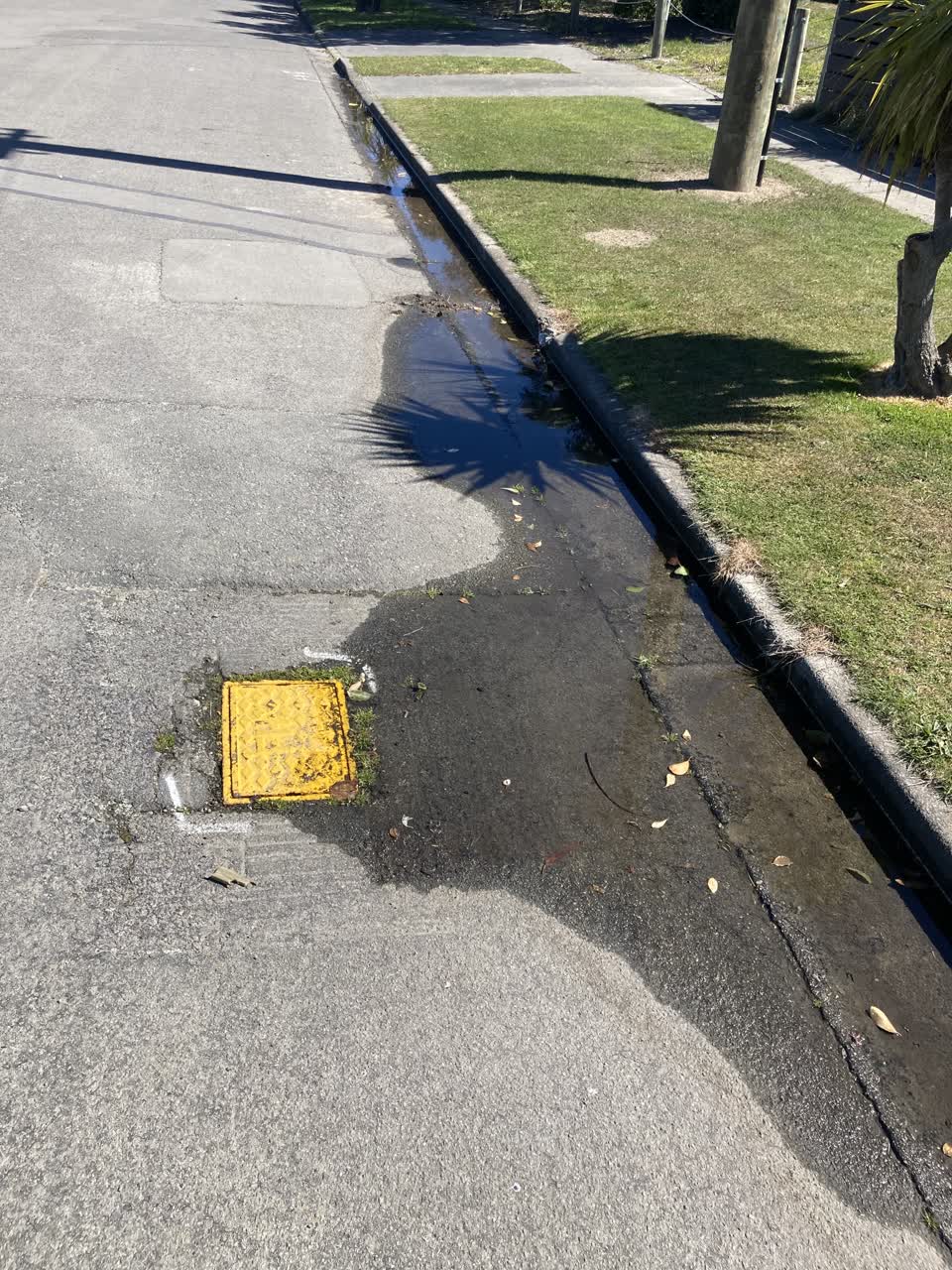 The photograph attached to this water leak report
