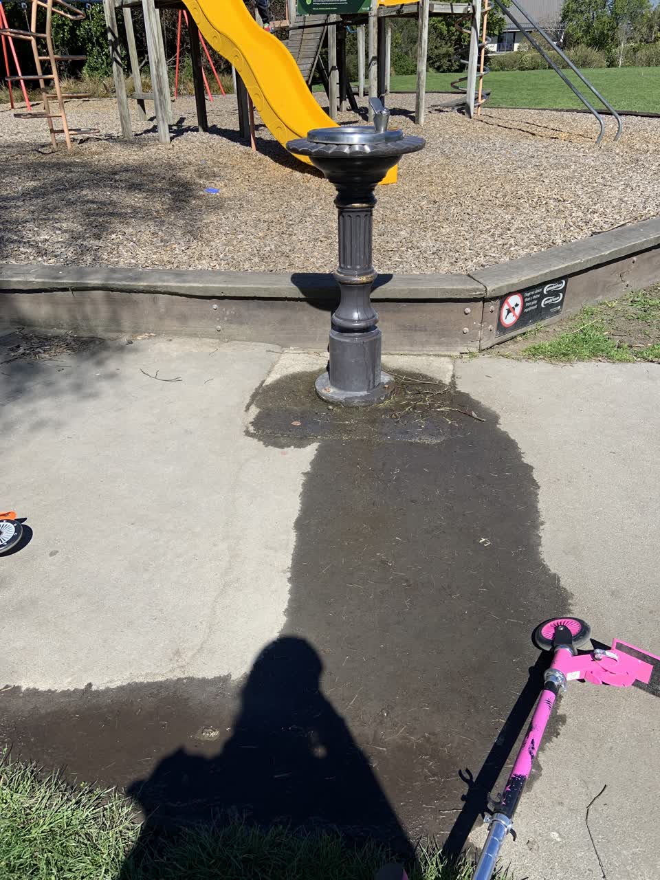 The photograph attached to this water leak report