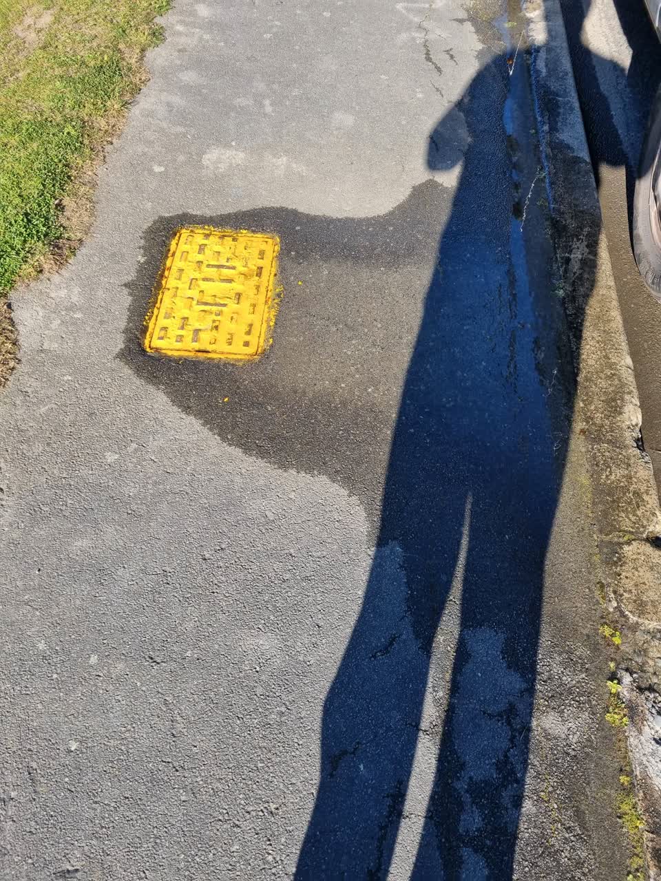The photograph attached to this water leak report