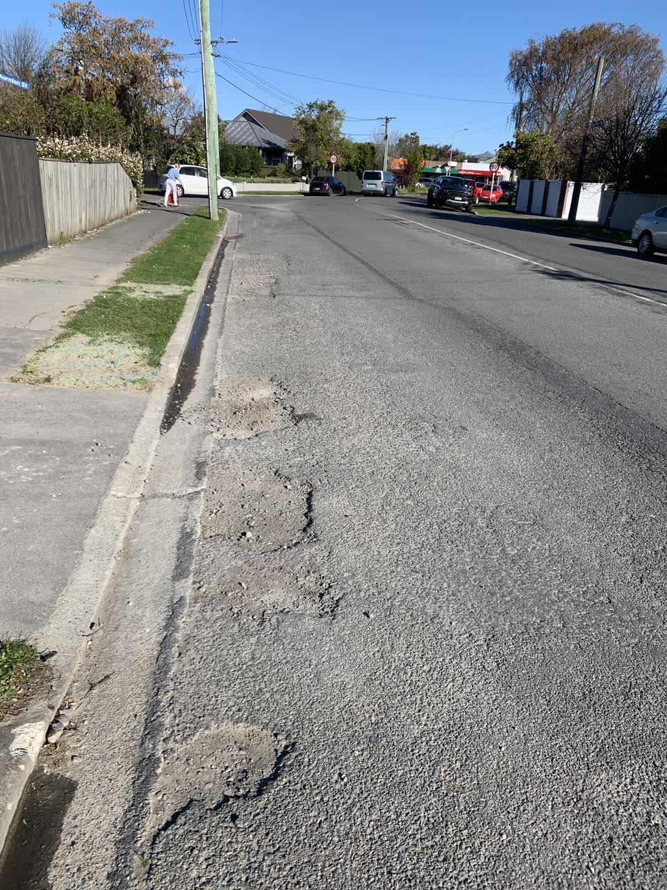 The photograph attached to this roading/streets report