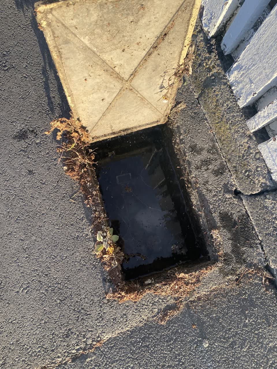 The photograph attached to this water leak report