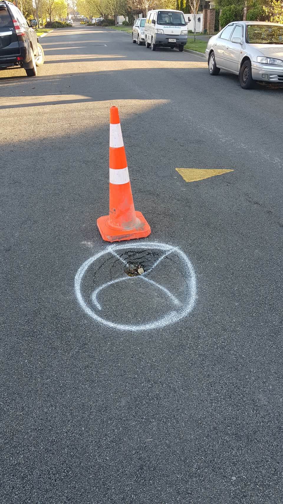 The photograph attached to this roading/streets report