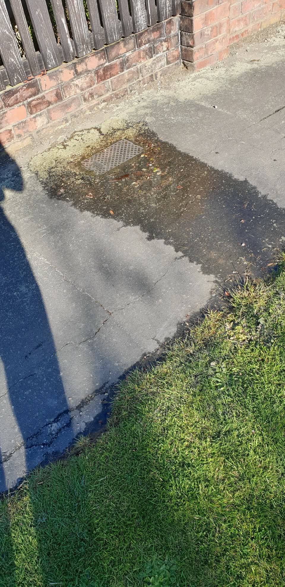 The photograph attached to this water leak report