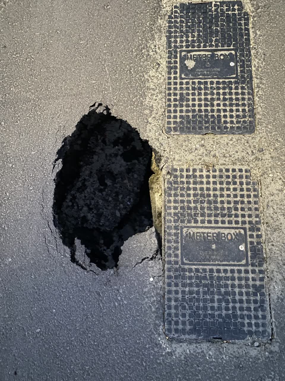 The photograph attached to this water leak report