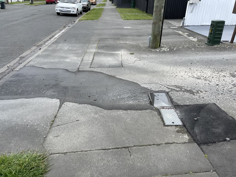 The photograph attached to this water leak report