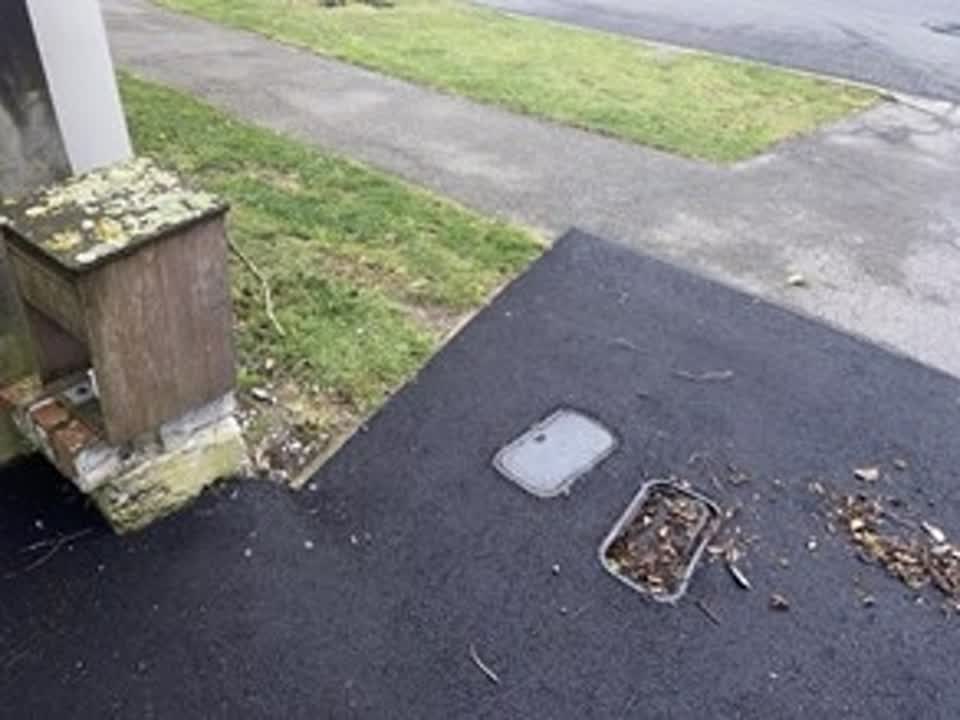The photograph attached to this wastewater/stormwater report