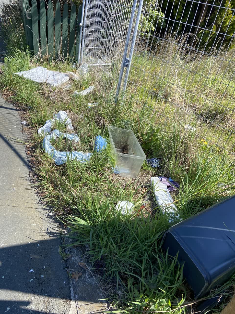 The photograph attached to this rubbish/recycling report