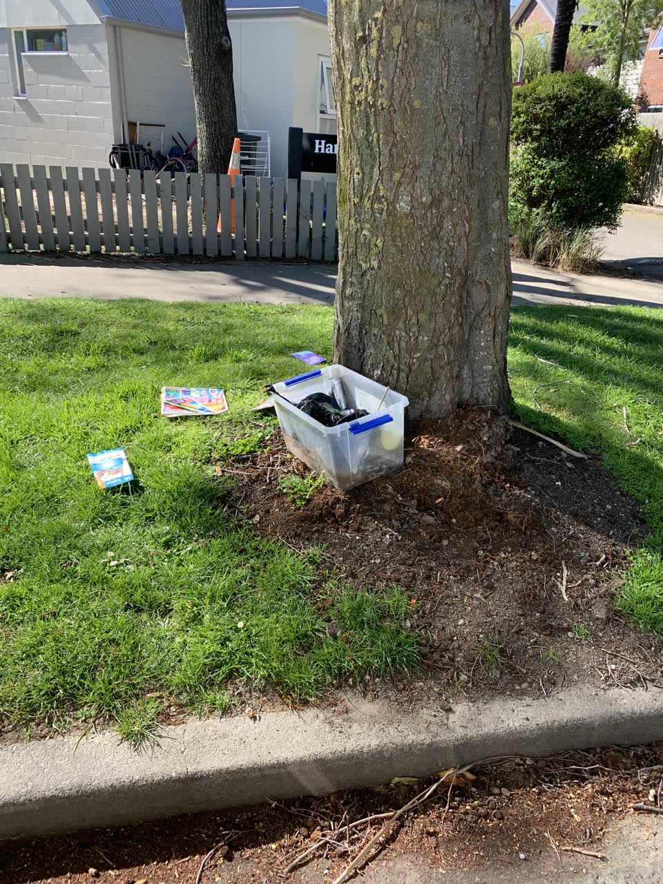 The photograph attached to this rubbish/recycling report