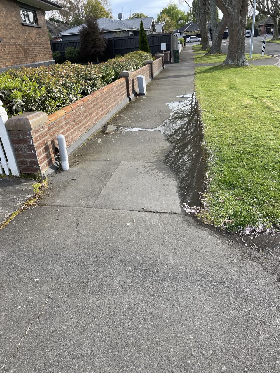 The photograph attached to this water leak report