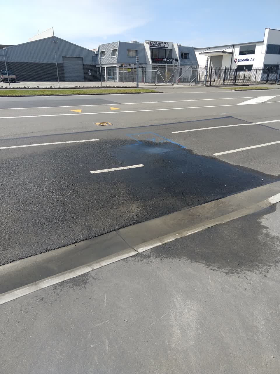 The photograph attached to this water leak report