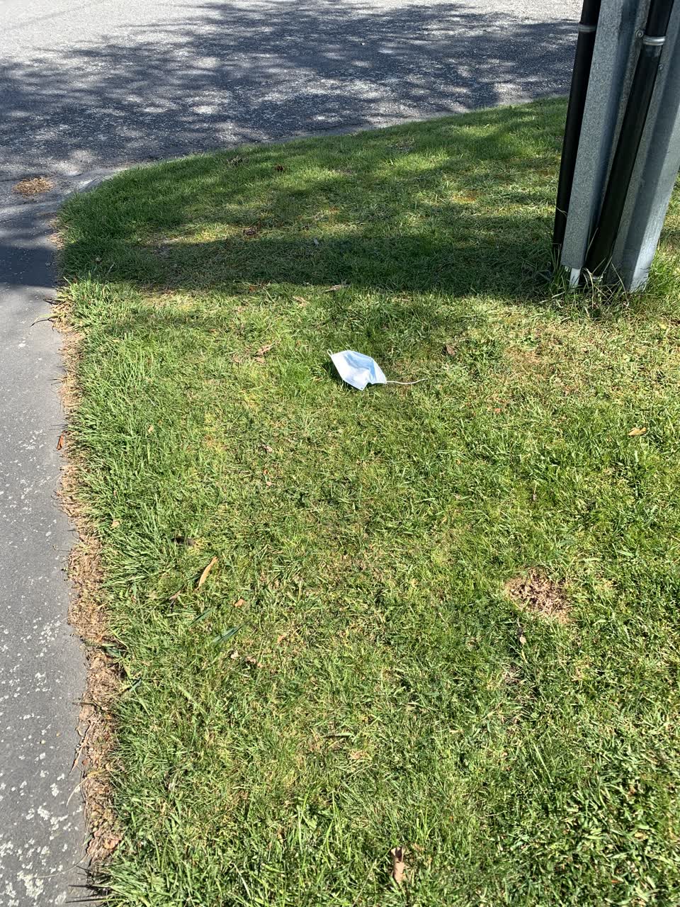 The photograph attached to this rubbish/recycling report
