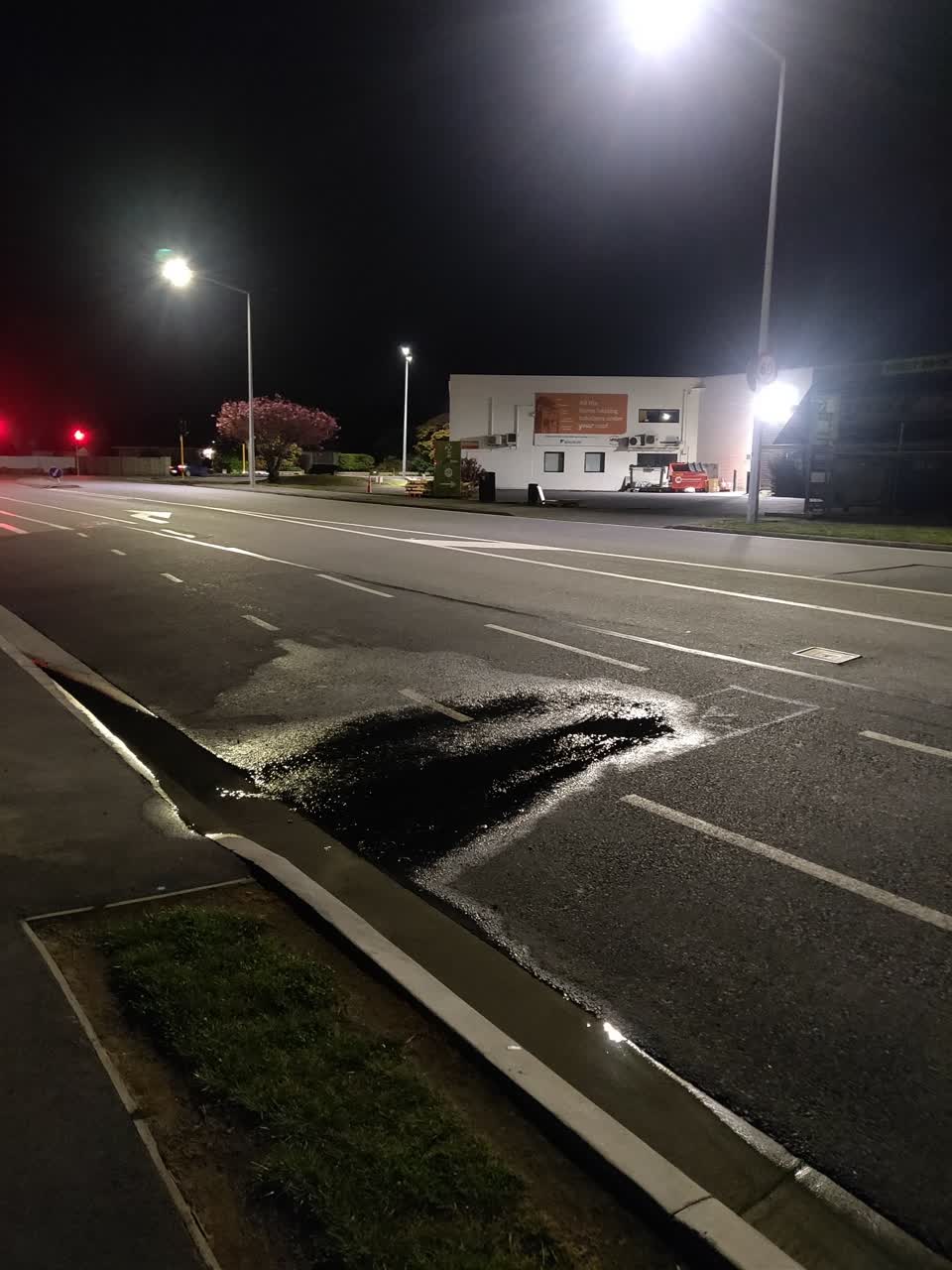 The photograph attached to this water leak report