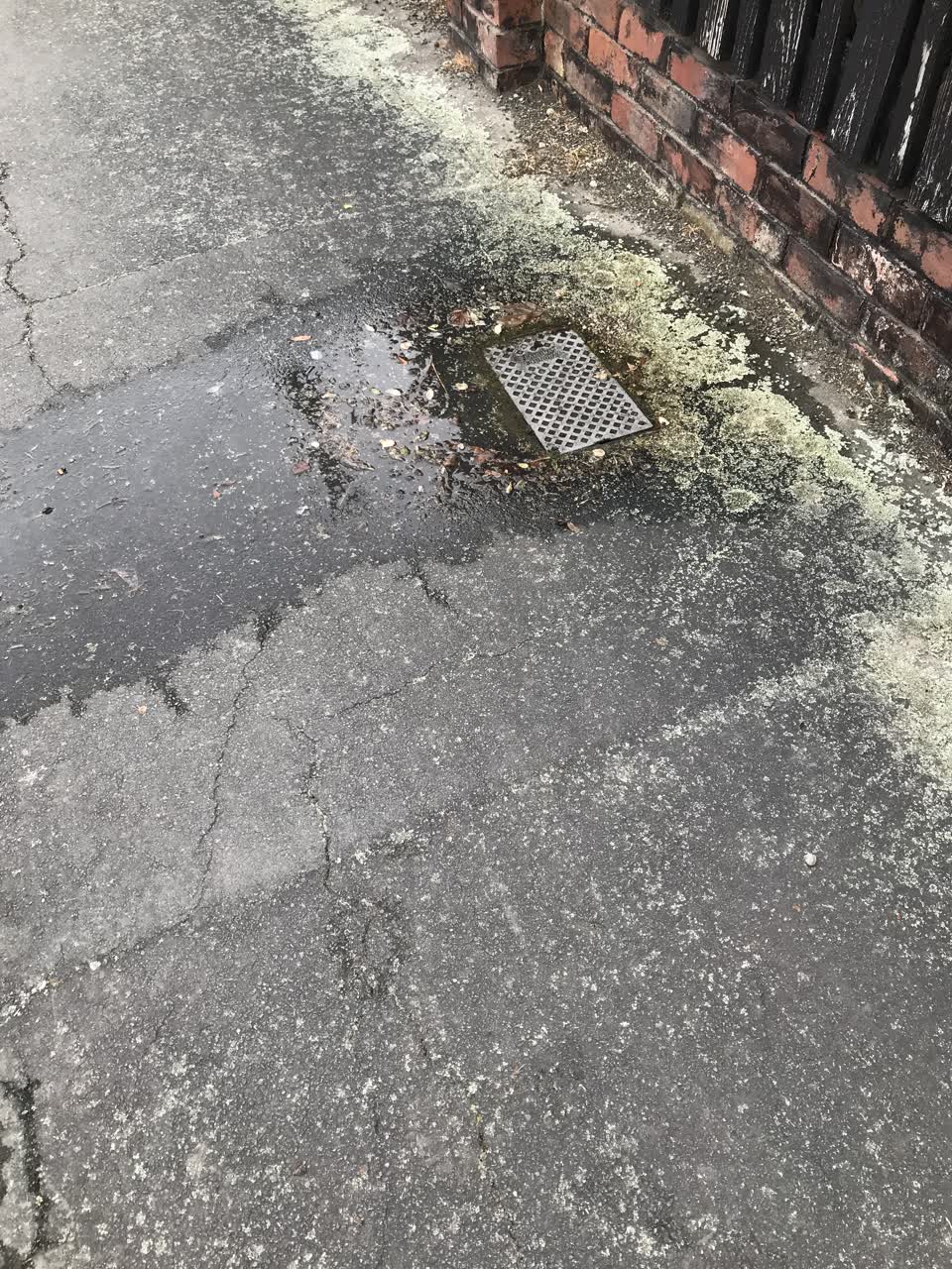 The photograph attached to this water leak report