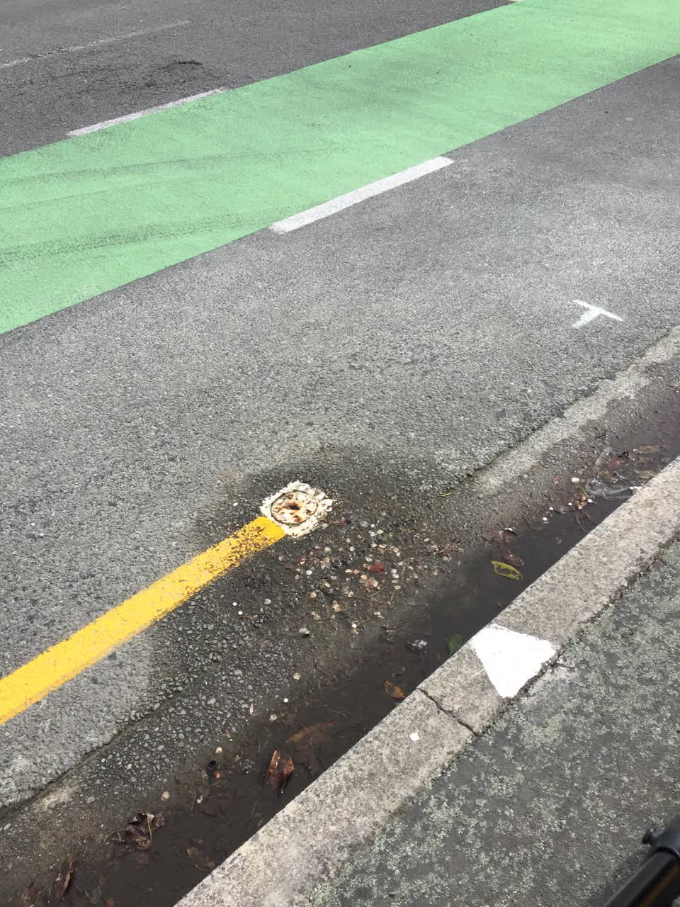 The photograph attached to this water leak report