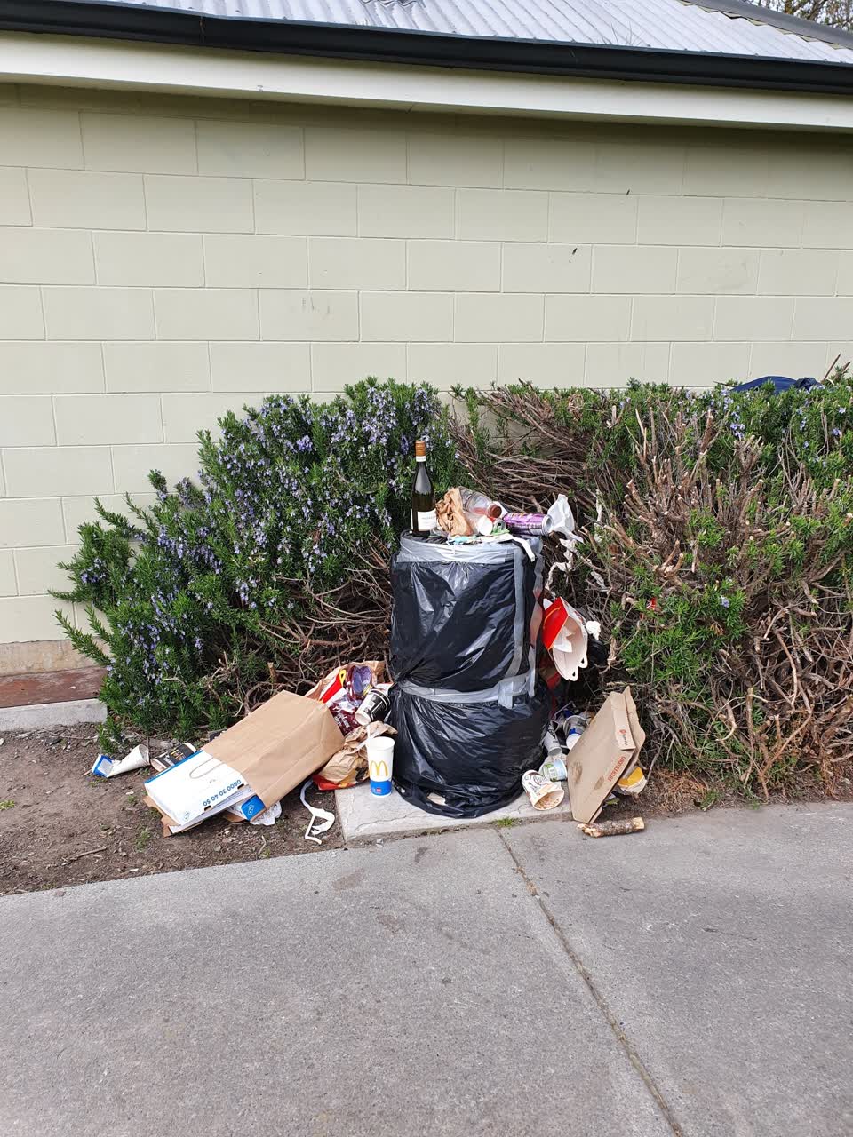 The photograph attached to this rubbish/recycling report