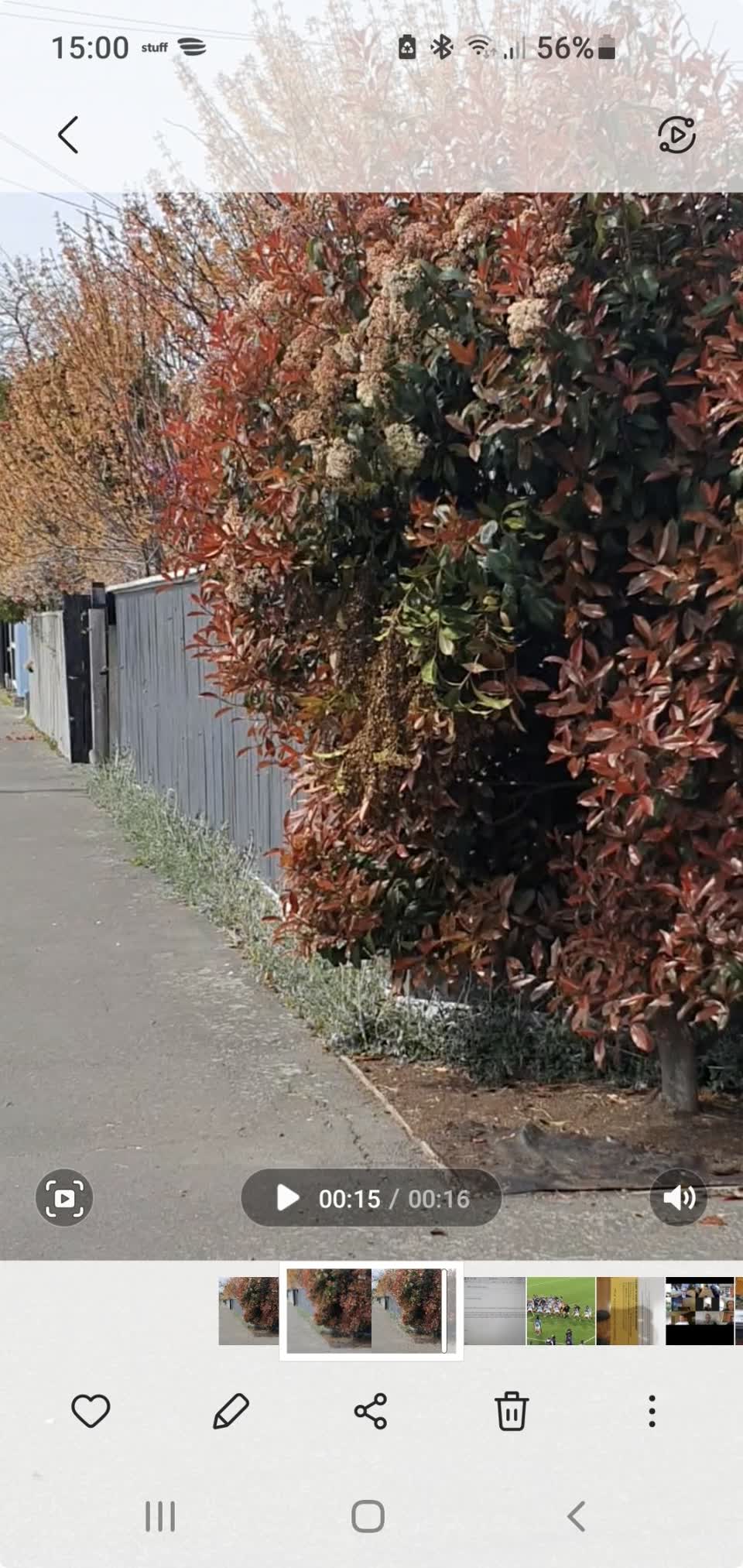 The photograph attached to this roading/streets report