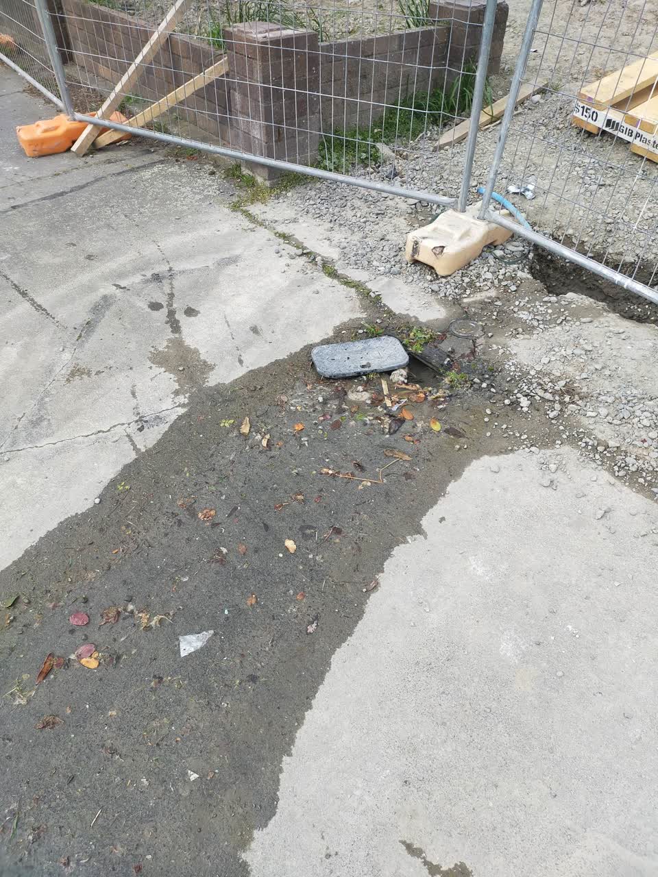 The photograph attached to this water leak report