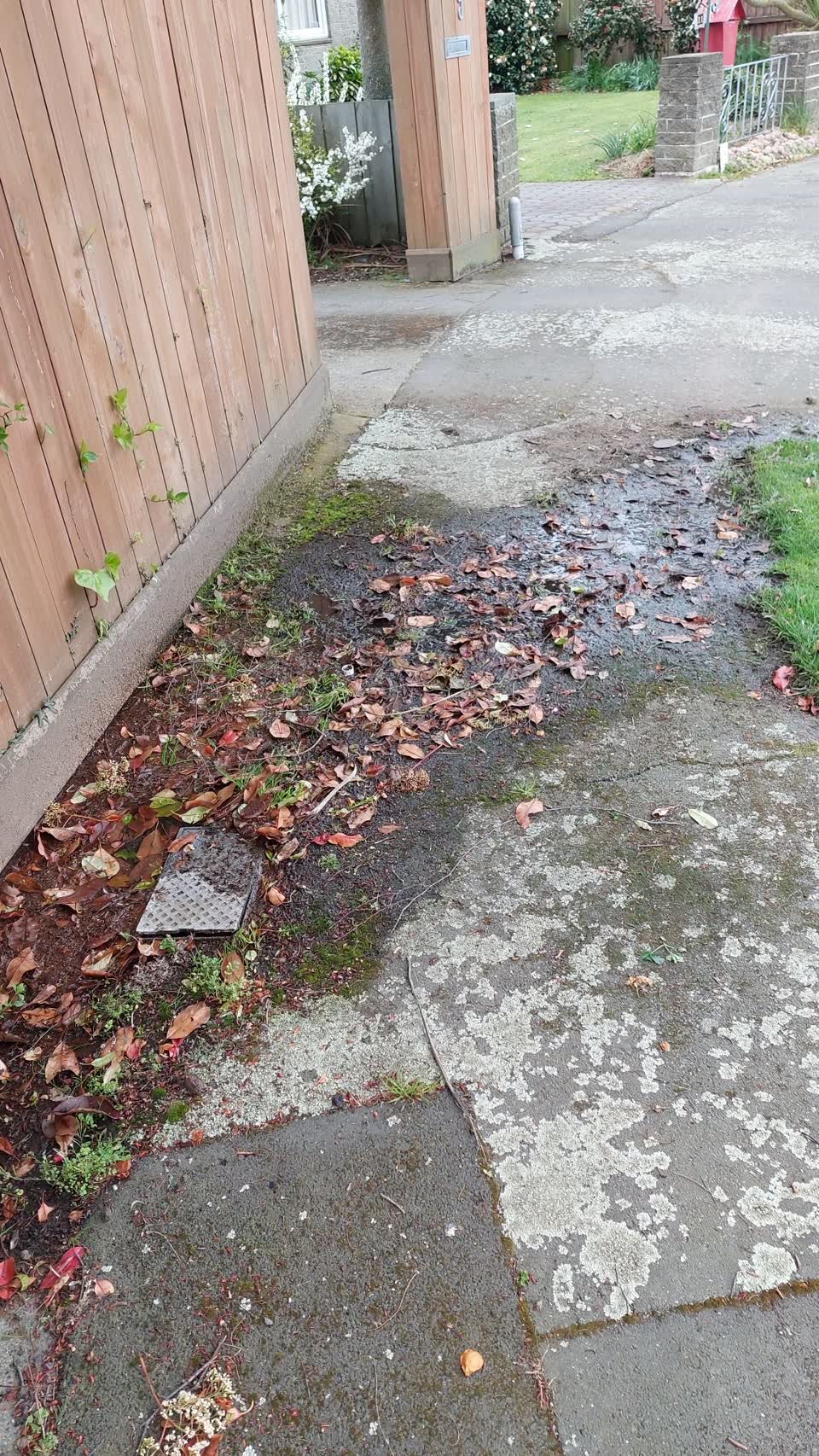 The photograph attached to this water leak report