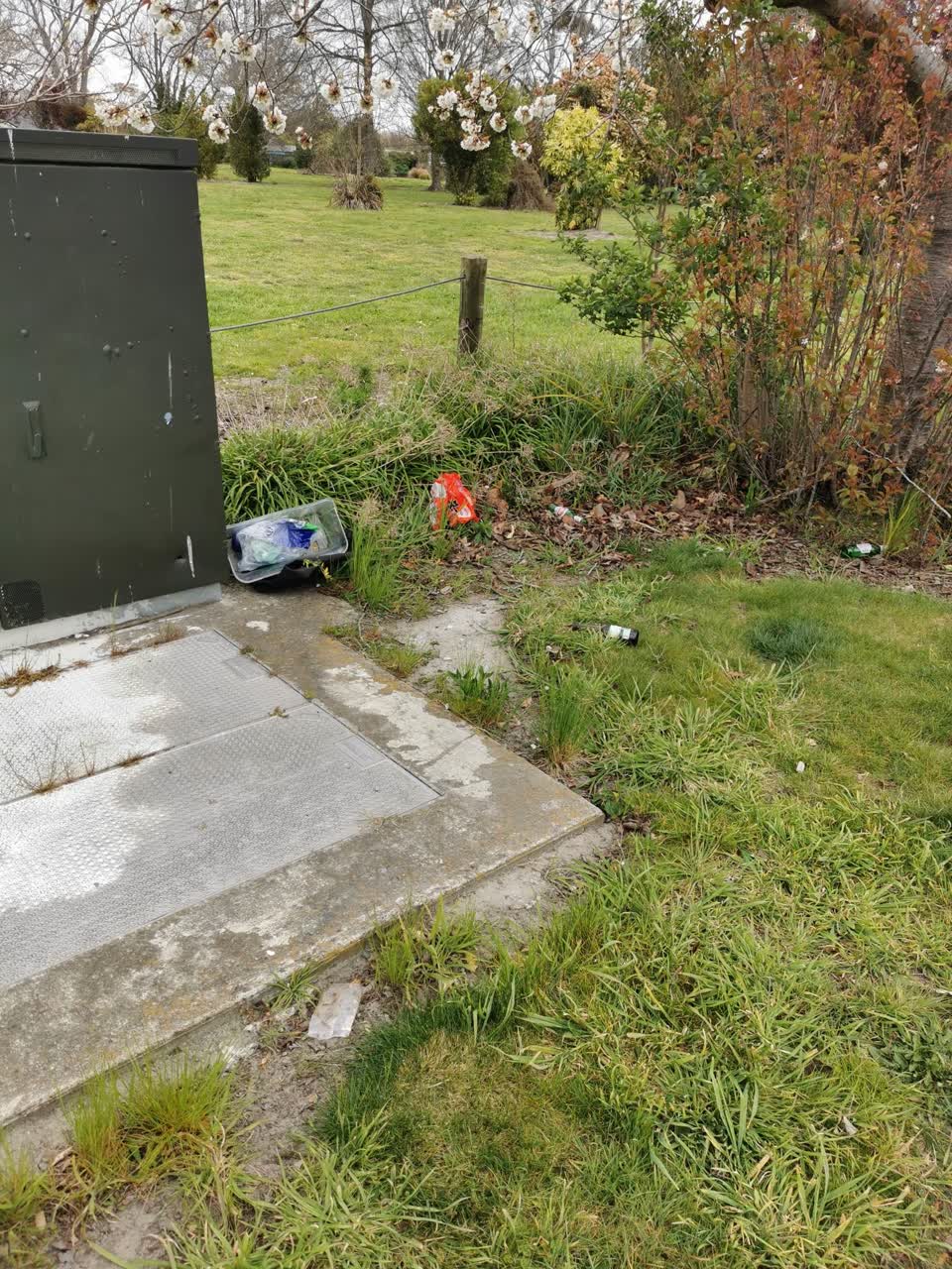 The photograph attached to this rubbish/recycling report