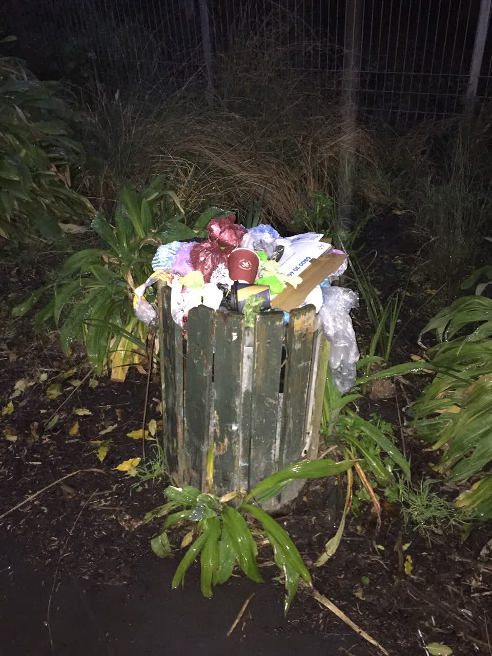 The photograph attached to this rubbish/recycling report