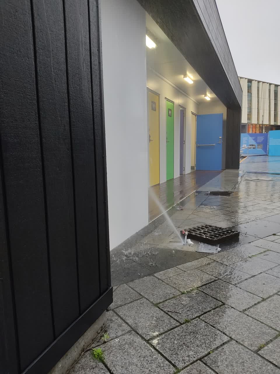 The photograph attached to this water leak report