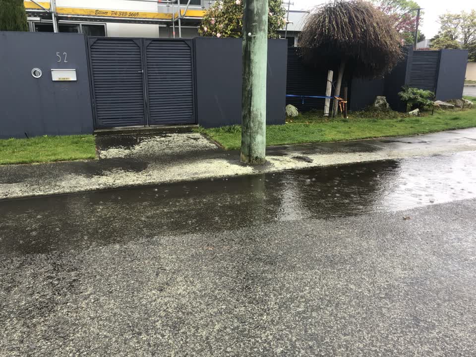 The photograph attached to this wastewater/stormwater report
