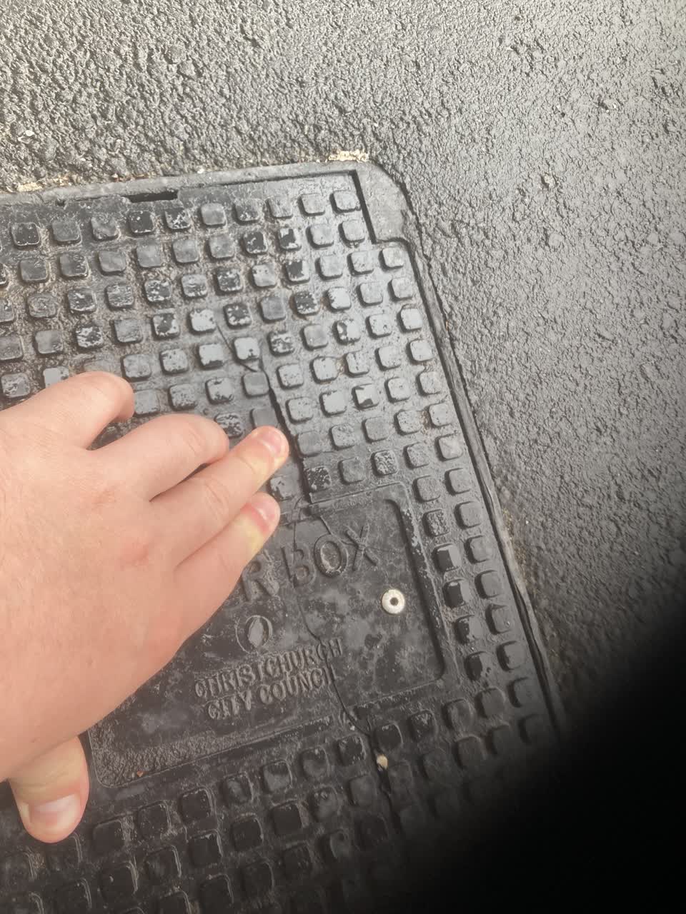 The photograph attached to this roading/streets report