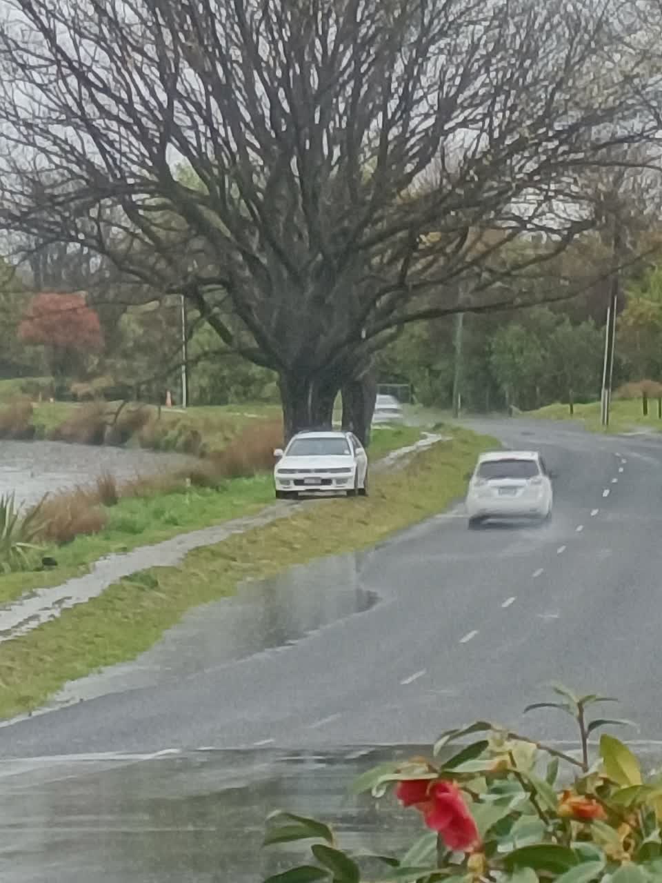 The photograph attached to this flooding report