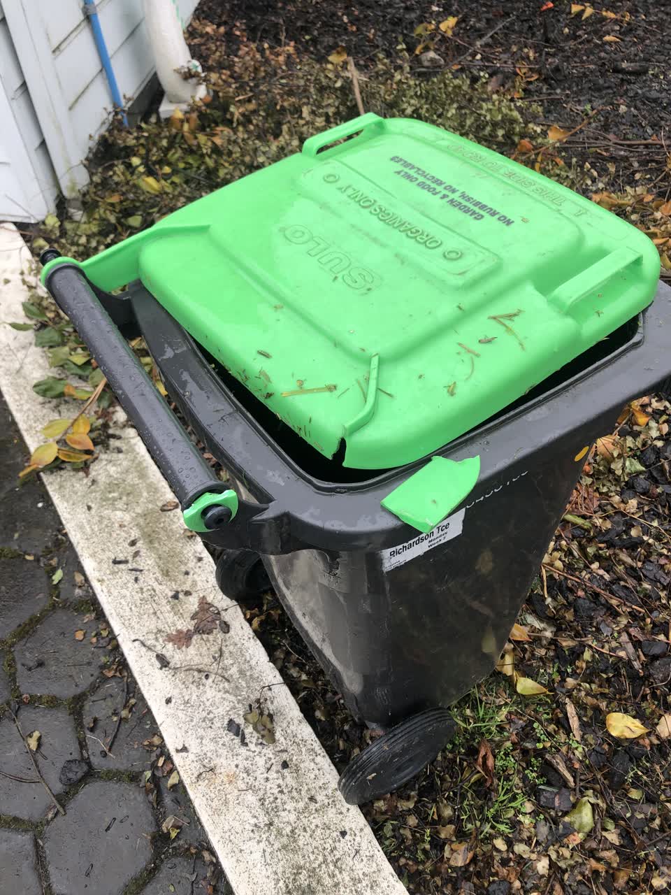 The photograph attached to this rubbish/recycling report