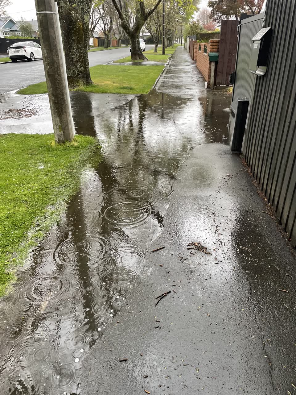 The photograph attached to this roading/streets report