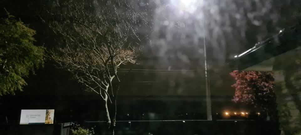 The photograph attached to this street light outage report