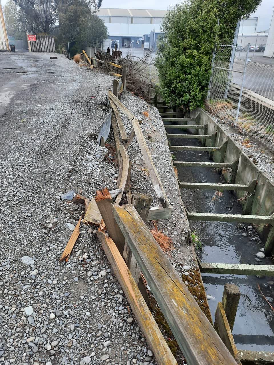 The photograph attached to this wastewater/stormwater report