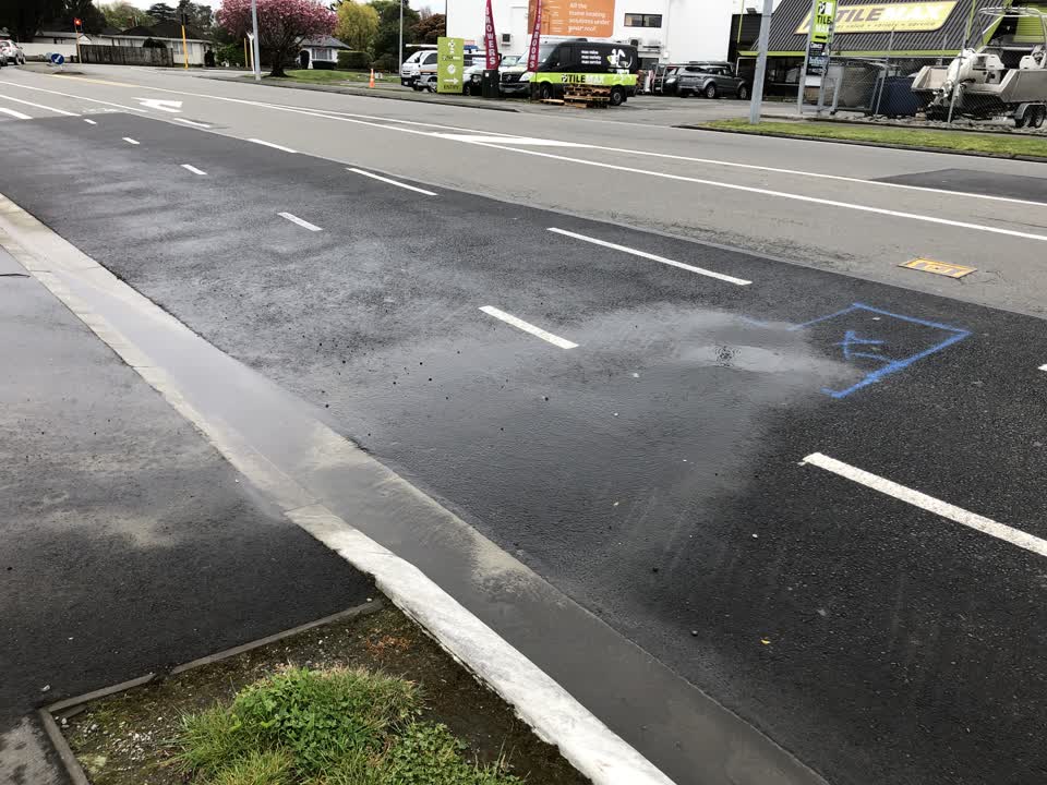 The photograph attached to this water leak report