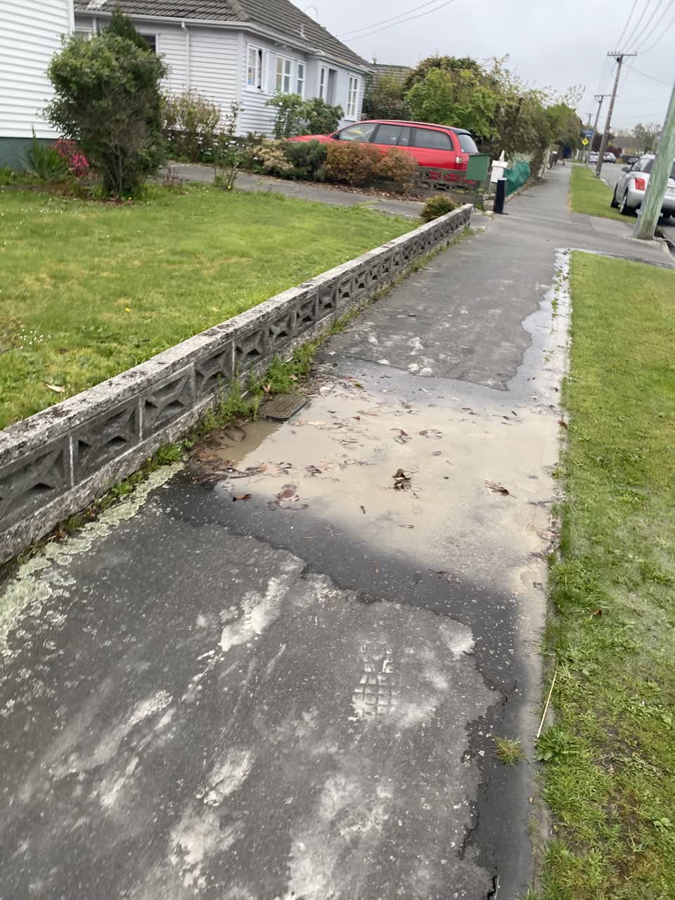The photograph attached to this flooding report