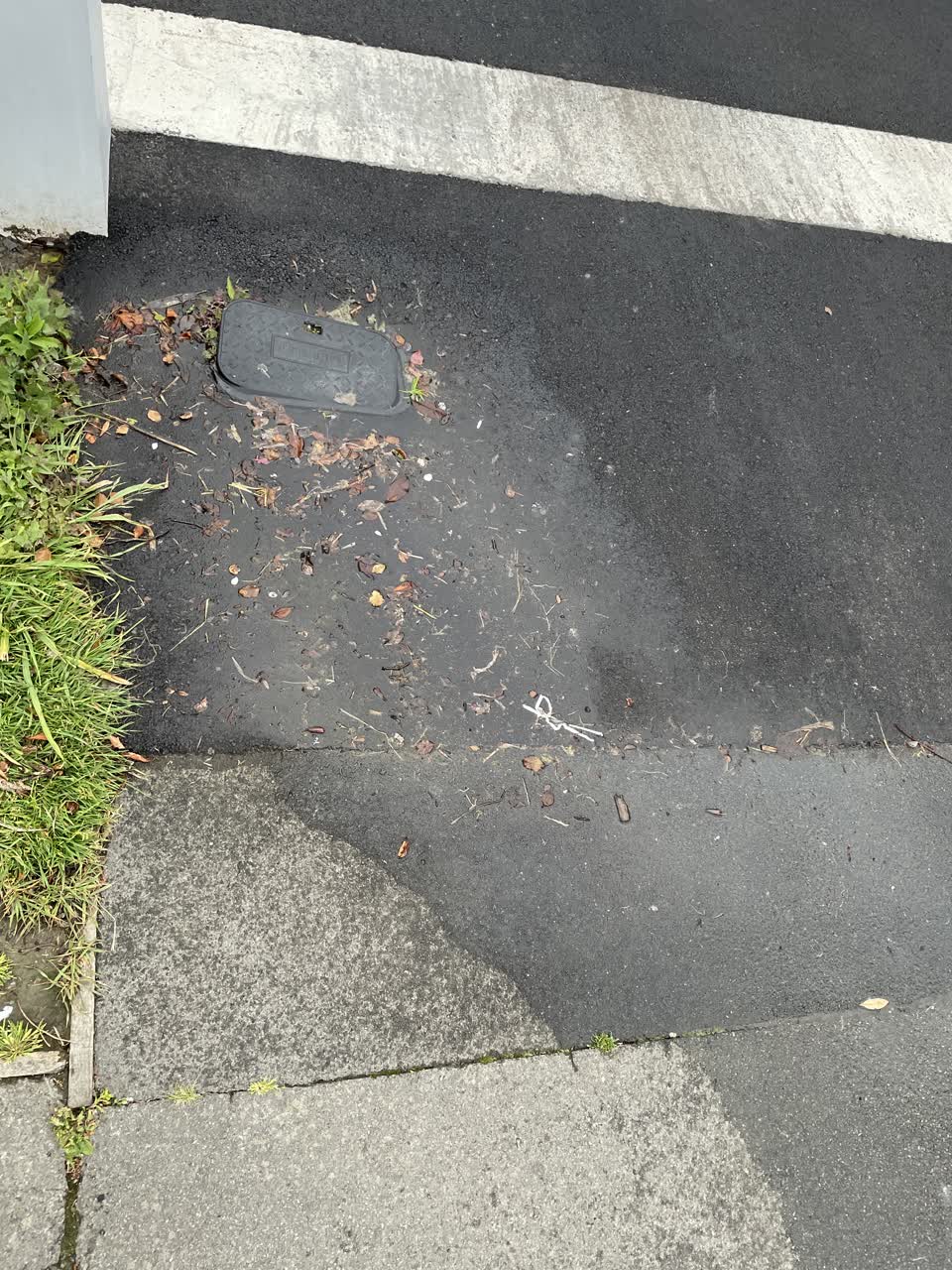 The photograph attached to this water leak report