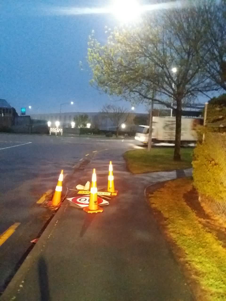 The photograph attached to this roading/streets report