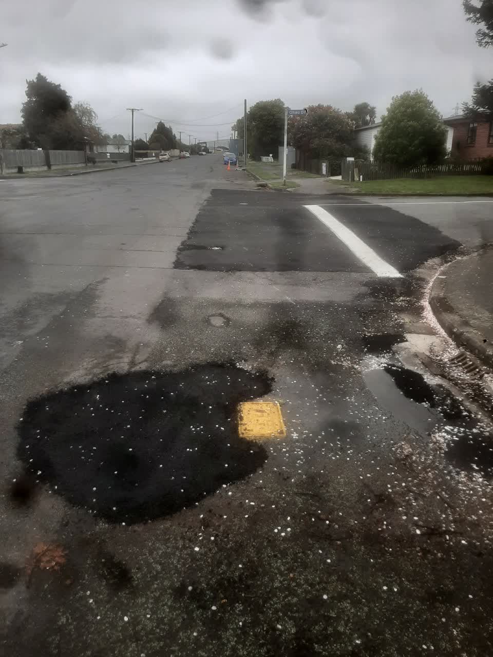 The photograph attached to this water leak report