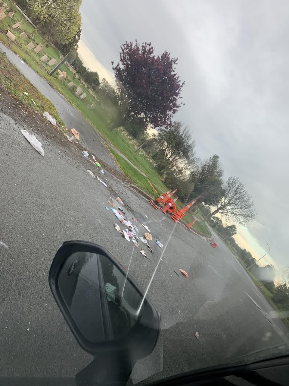 The photograph attached to this rubbish/recycling report