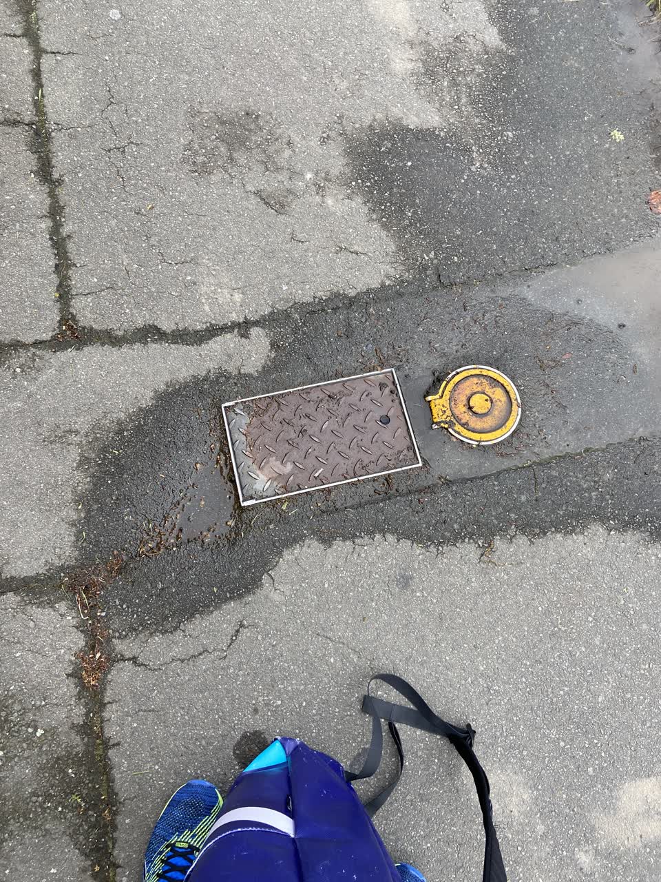 The photograph attached to this water leak report