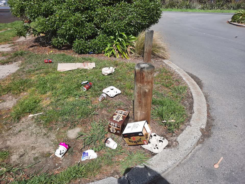 The photograph attached to this rubbish/recycling report