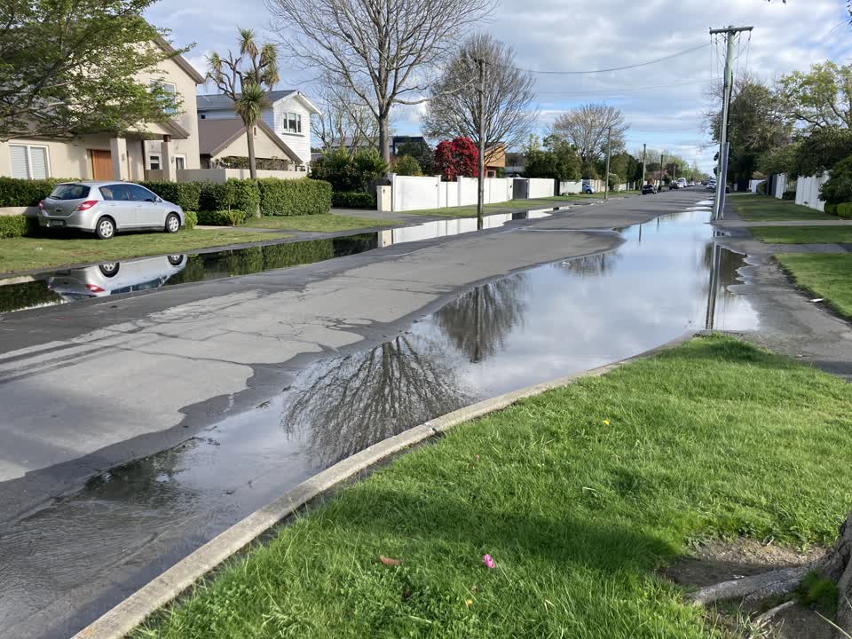The photograph attached to this water leak report