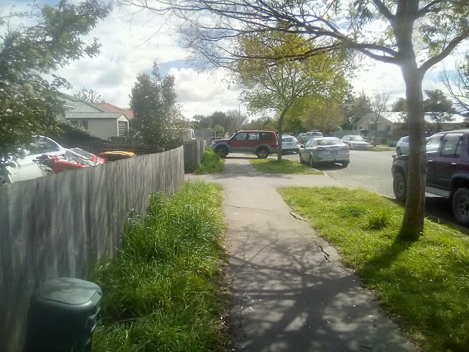 The photograph attached to this roading/streets report