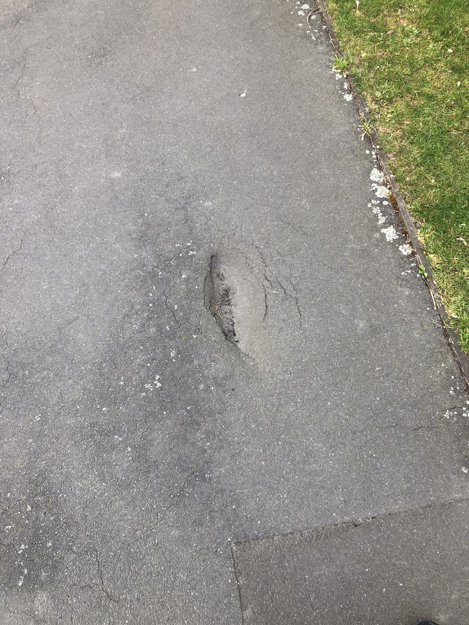 The photograph attached to this roading/streets report